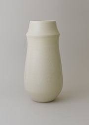 Large Ridge Series Vase in Ivory - Victoria Morris
